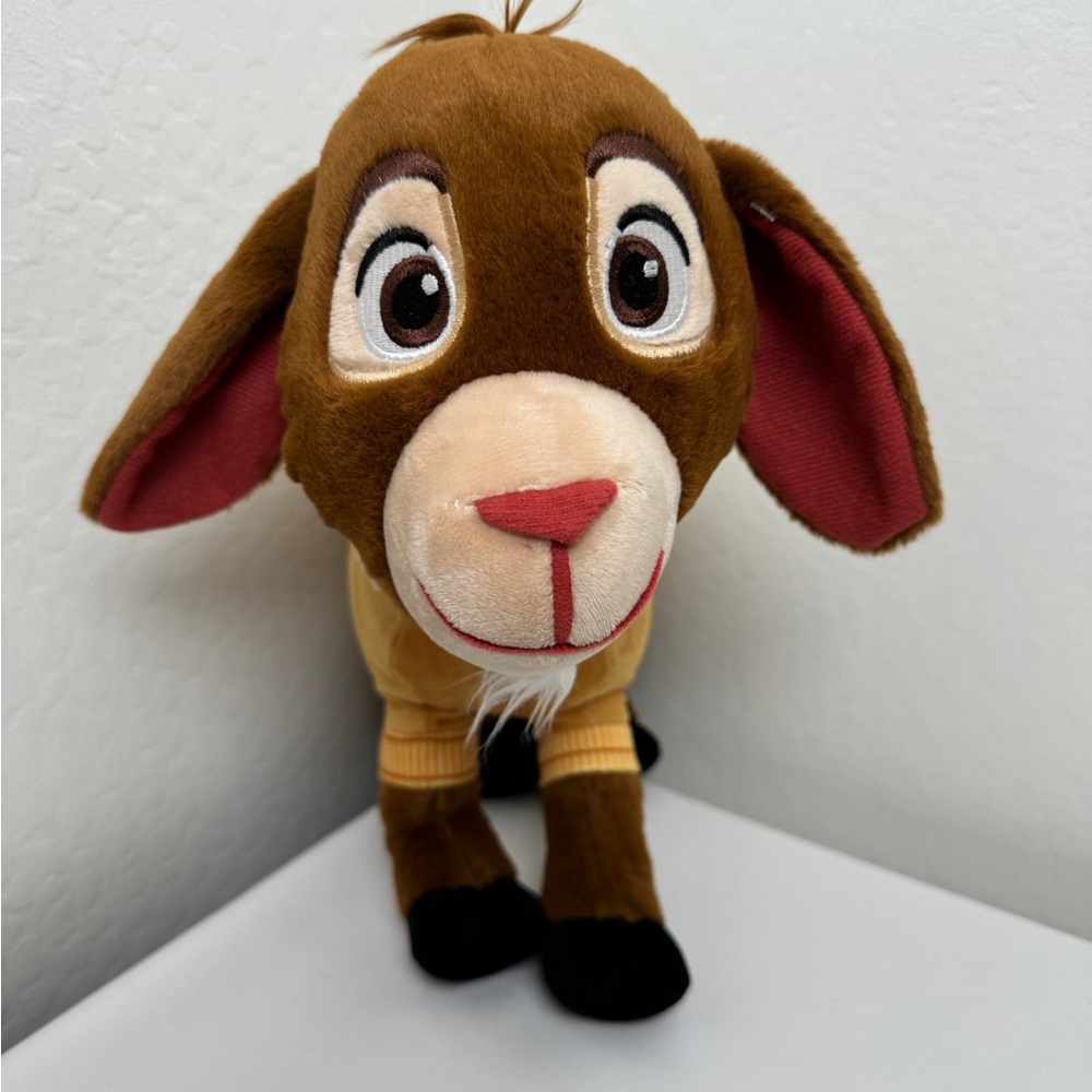 Disney Wish Valentino BROWN Kids Plush Cuddle Decorative Pillow Buddy pre owned